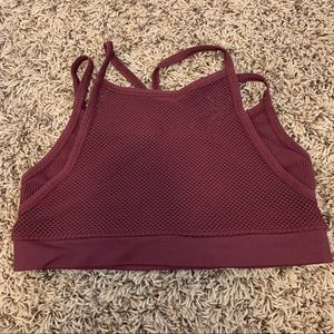 Peloton burgundy NUX bra